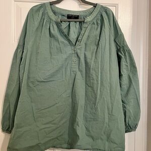 Lane Bryant Sage Green Blouse